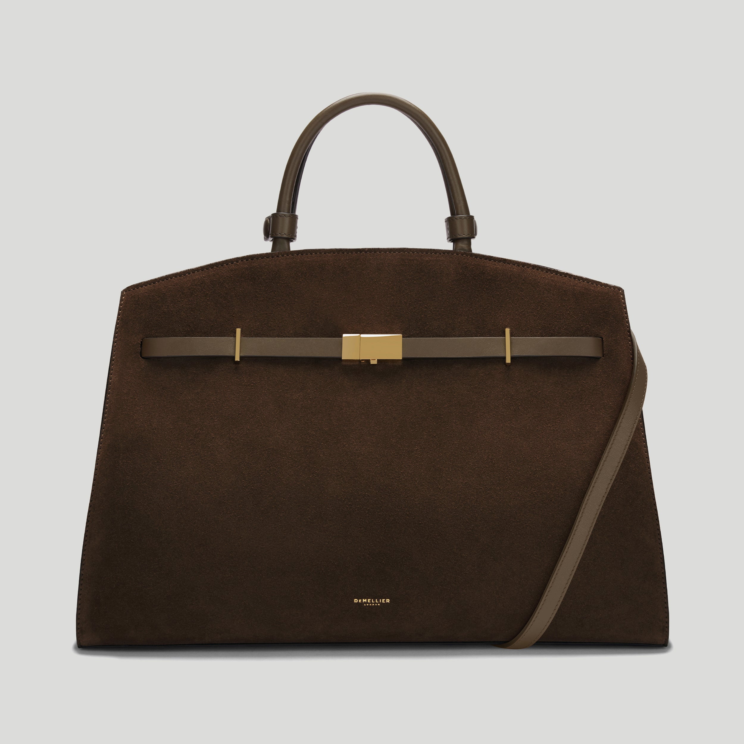 The Hudson | Daim Mocha & Cuir Mocha Lisse | DeMellier
