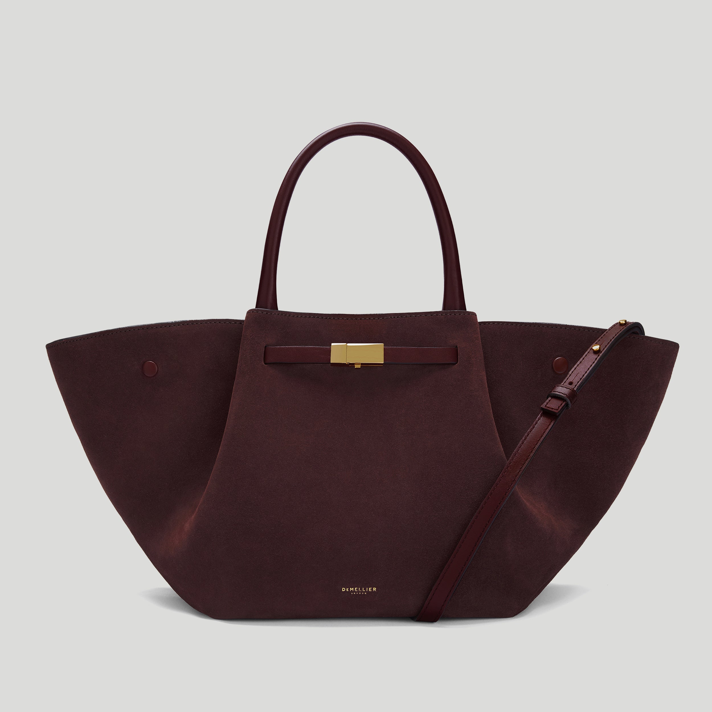The Midi New York | Burgundy Suede & Burgundy Smooth | DeMellier
