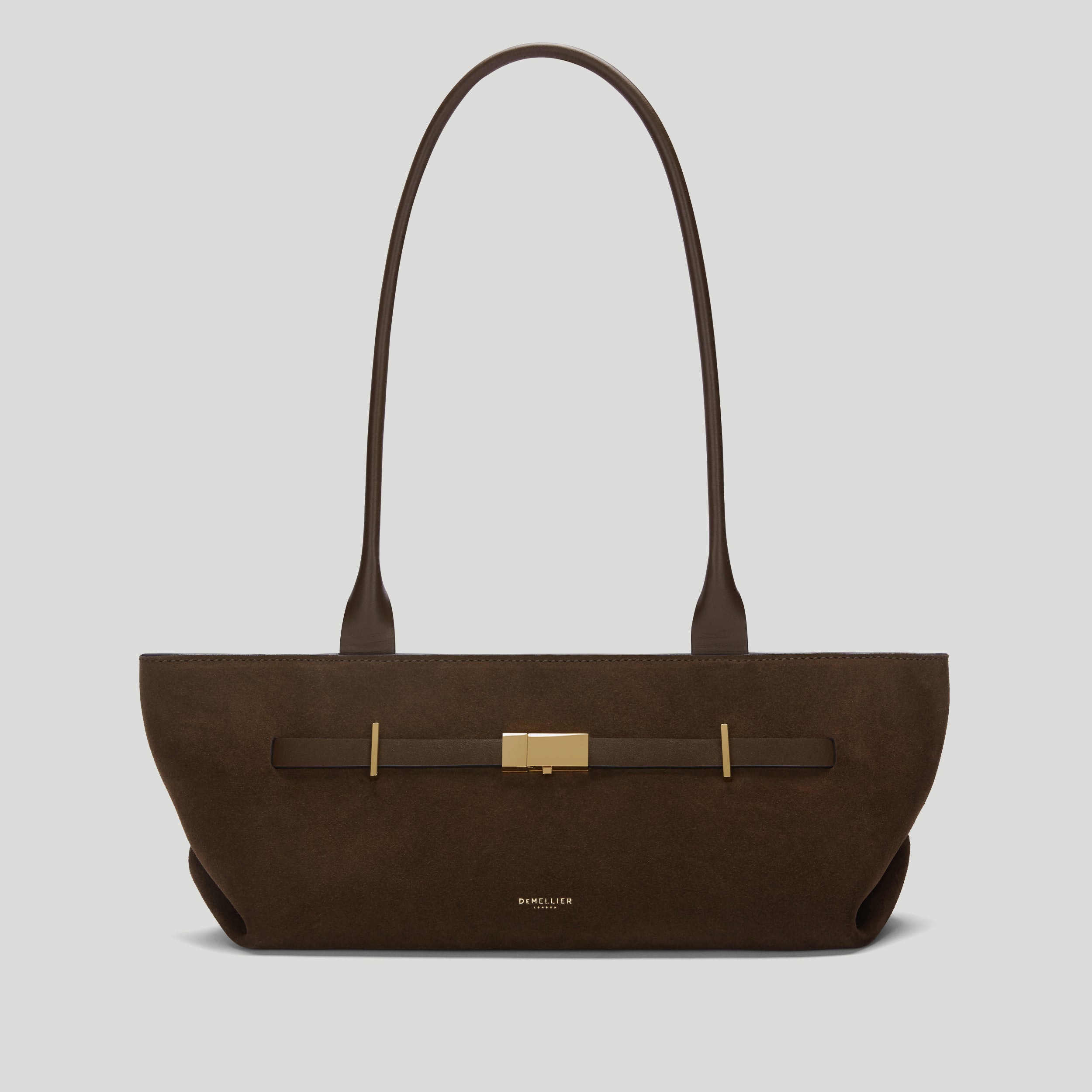 デメリエ【DEMELLIER】The New York Shoulder Bag The New York Shoulder | Mocha Suede & Mocha Smooth | DeMellier