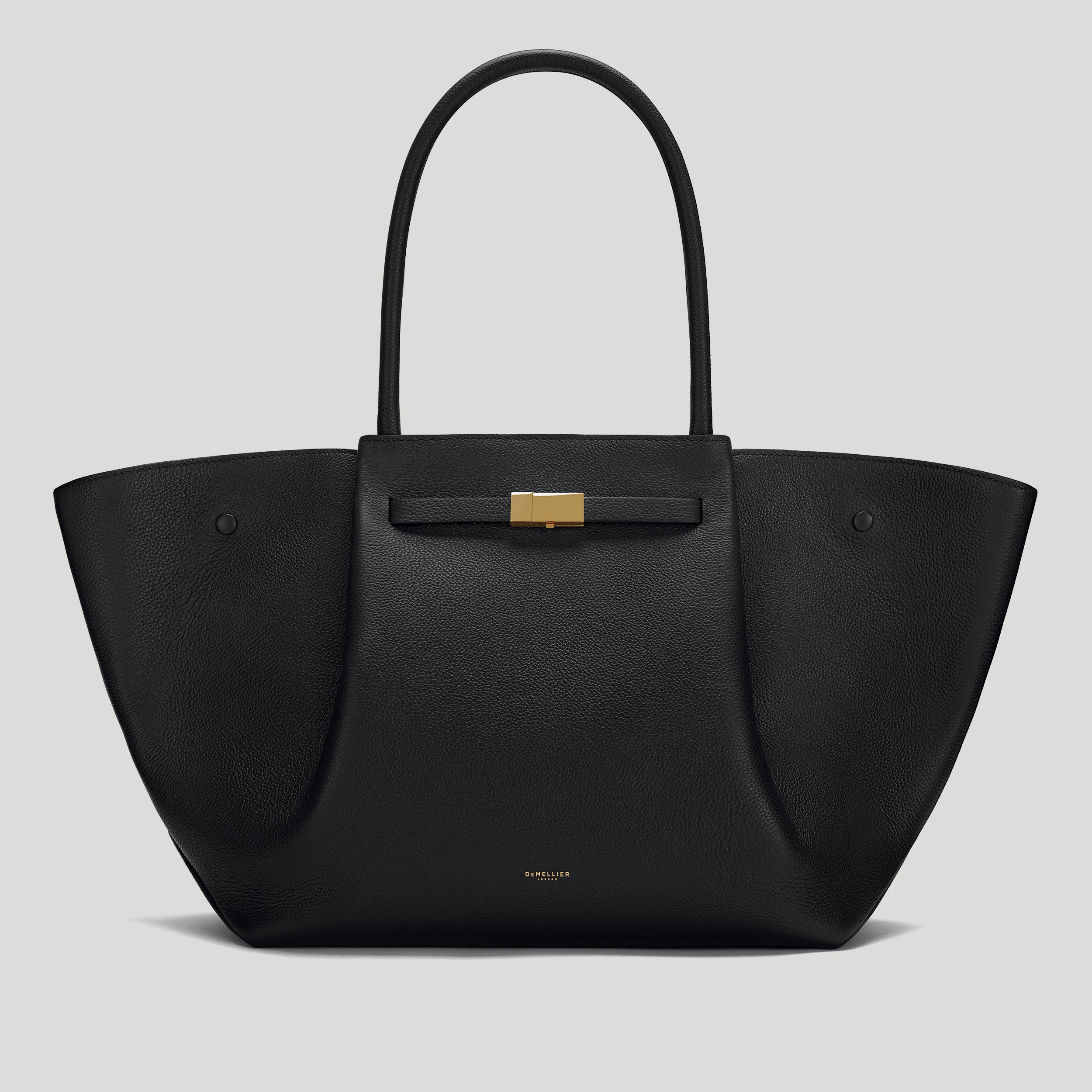 The New York | Black Small Grain | DeMellier