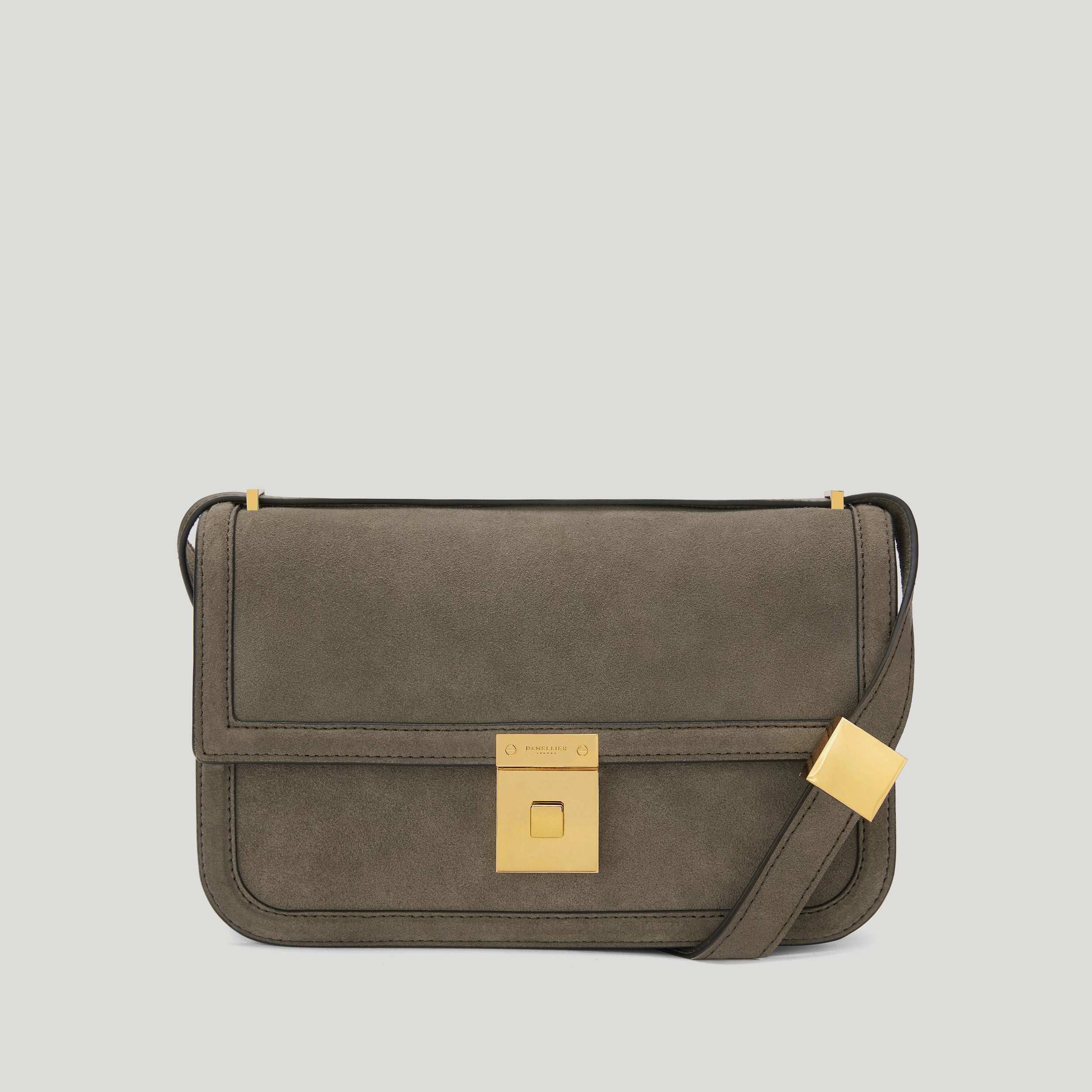 The Paris Crossbody | Deep Olive Suede | DeMellier