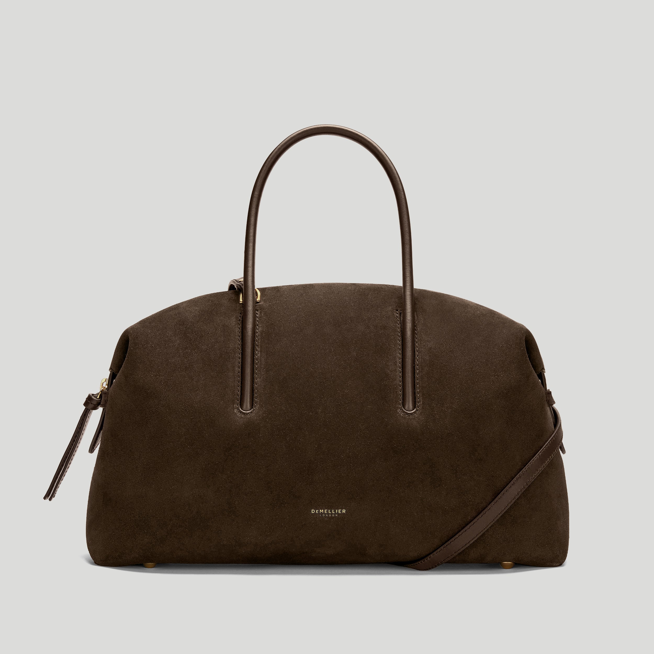 アパルトモンDEMELLIER LONDON hand bag The Midi Stockholm | Mocha Suede & Mocha Smooth | DeMellier
