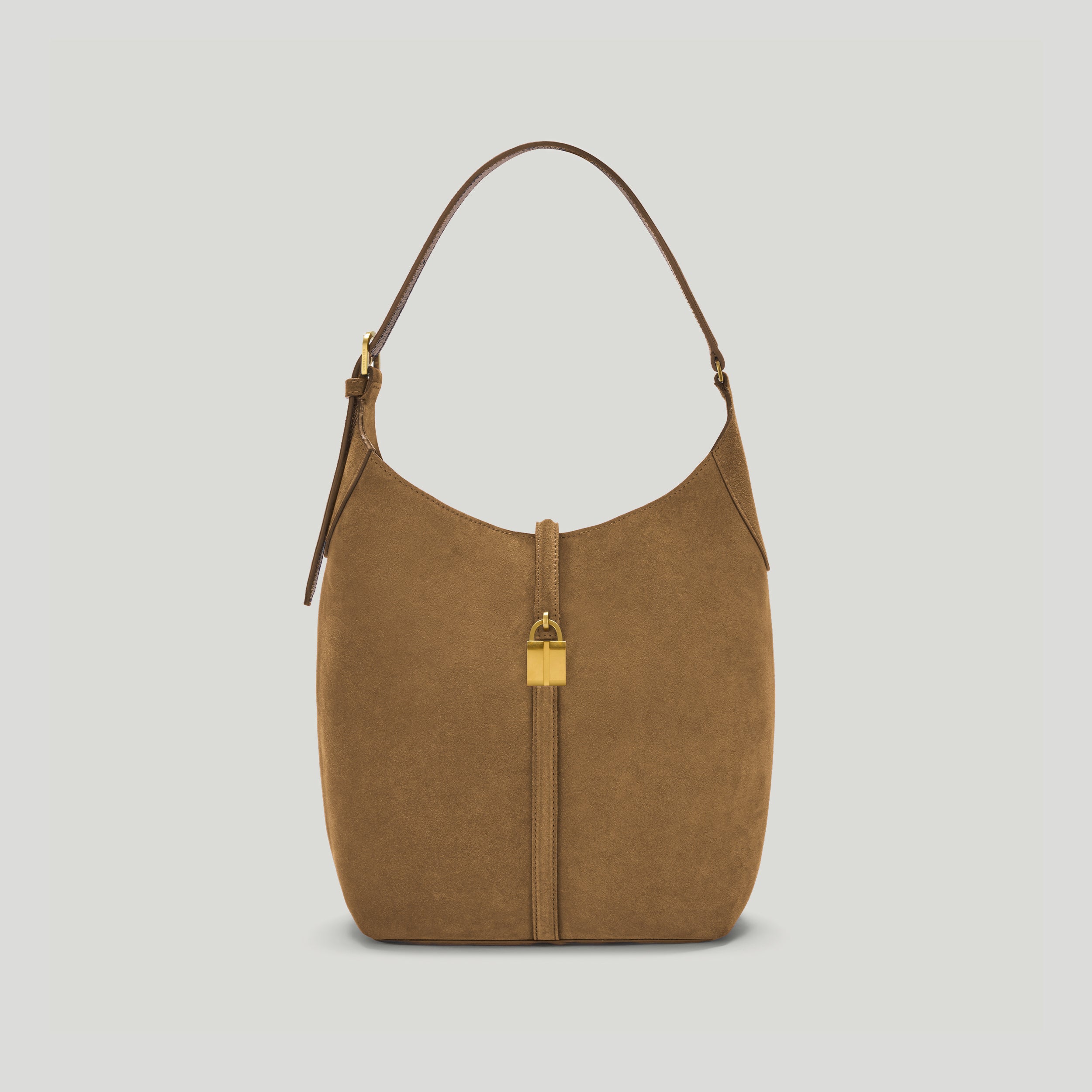 The Siena Bucket | Tobacco Suede | DeMellier