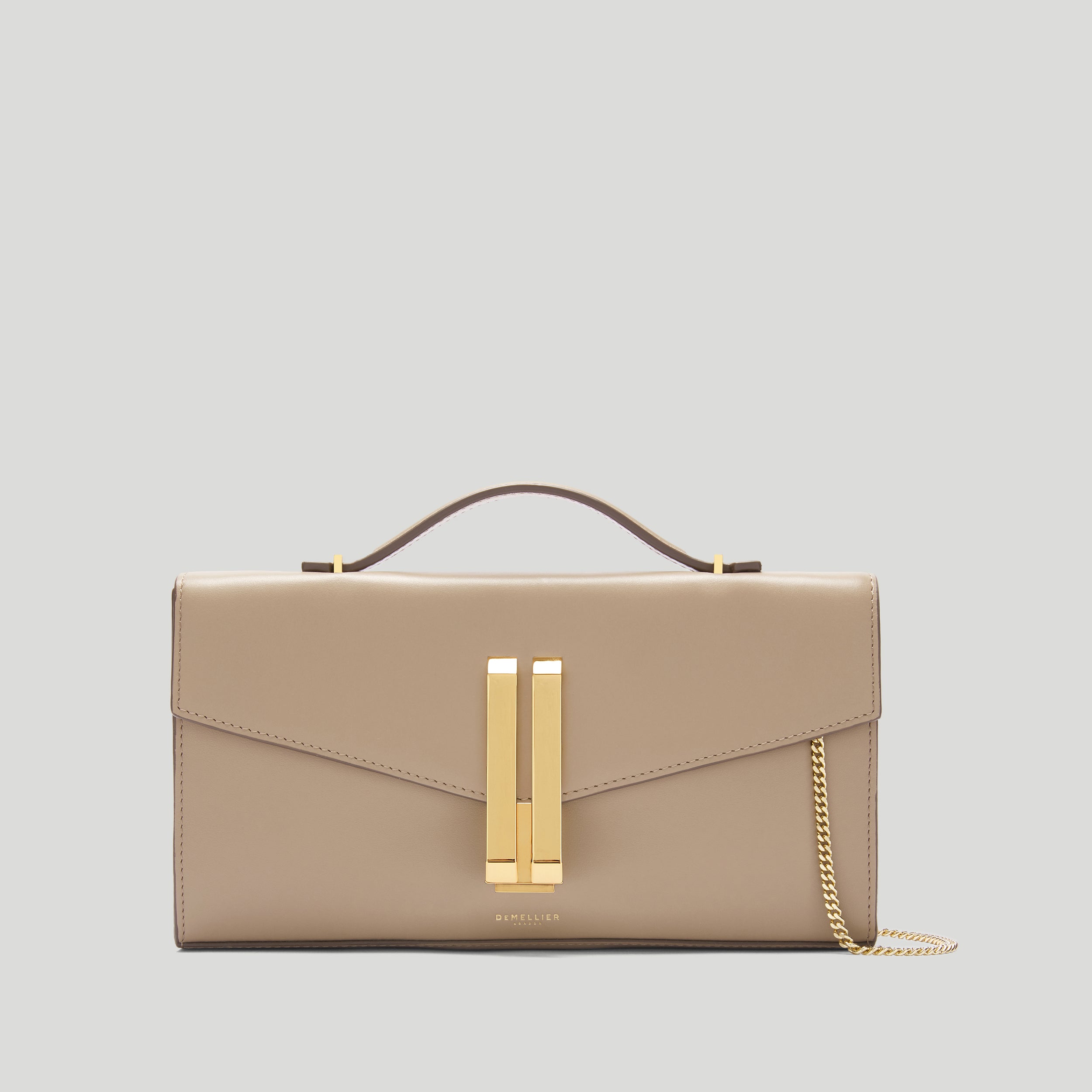 The Vancouver Clutch | Dark Sand Smooth | Demellier