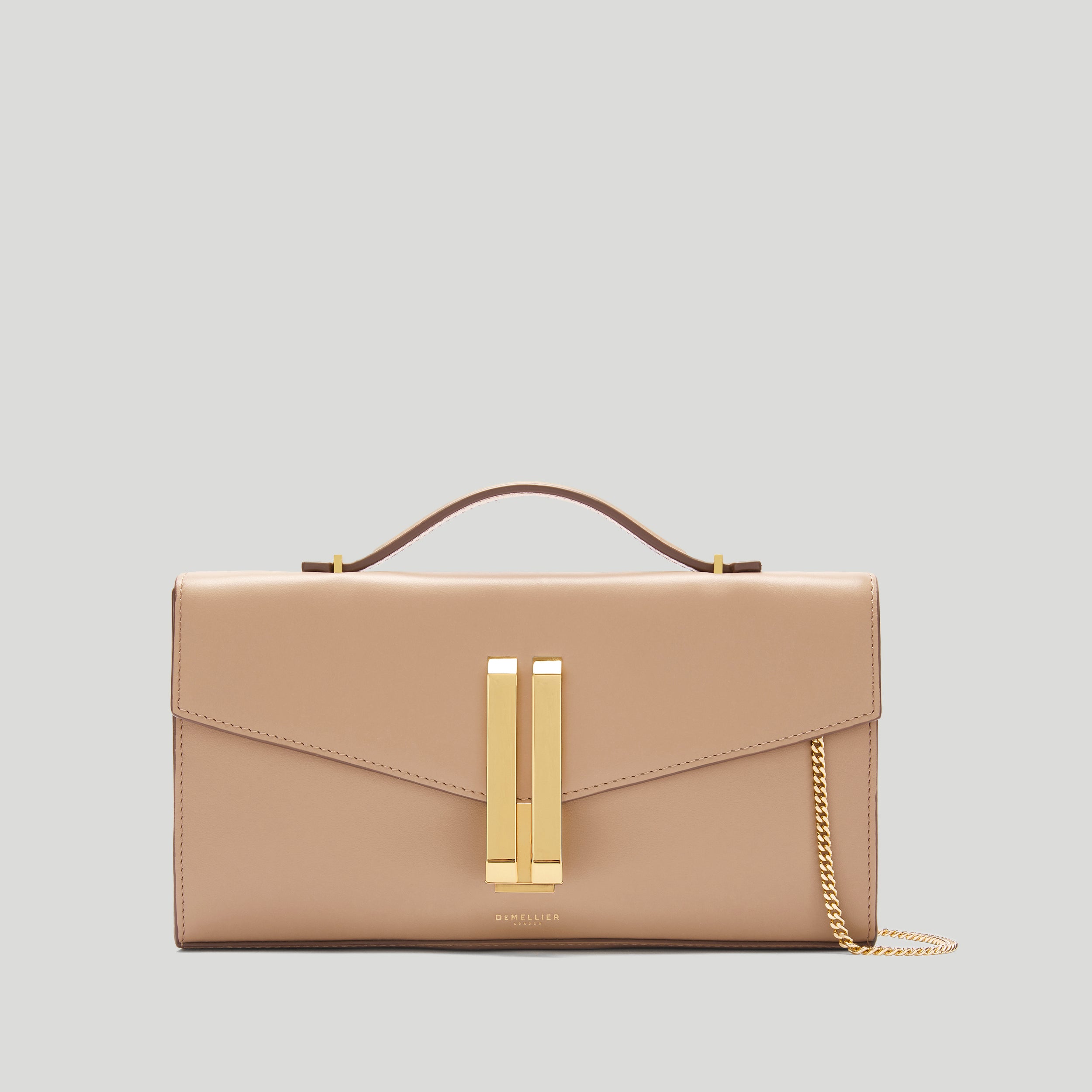 The Vancouver Clutch | Dark Sand Smooth | Demellier