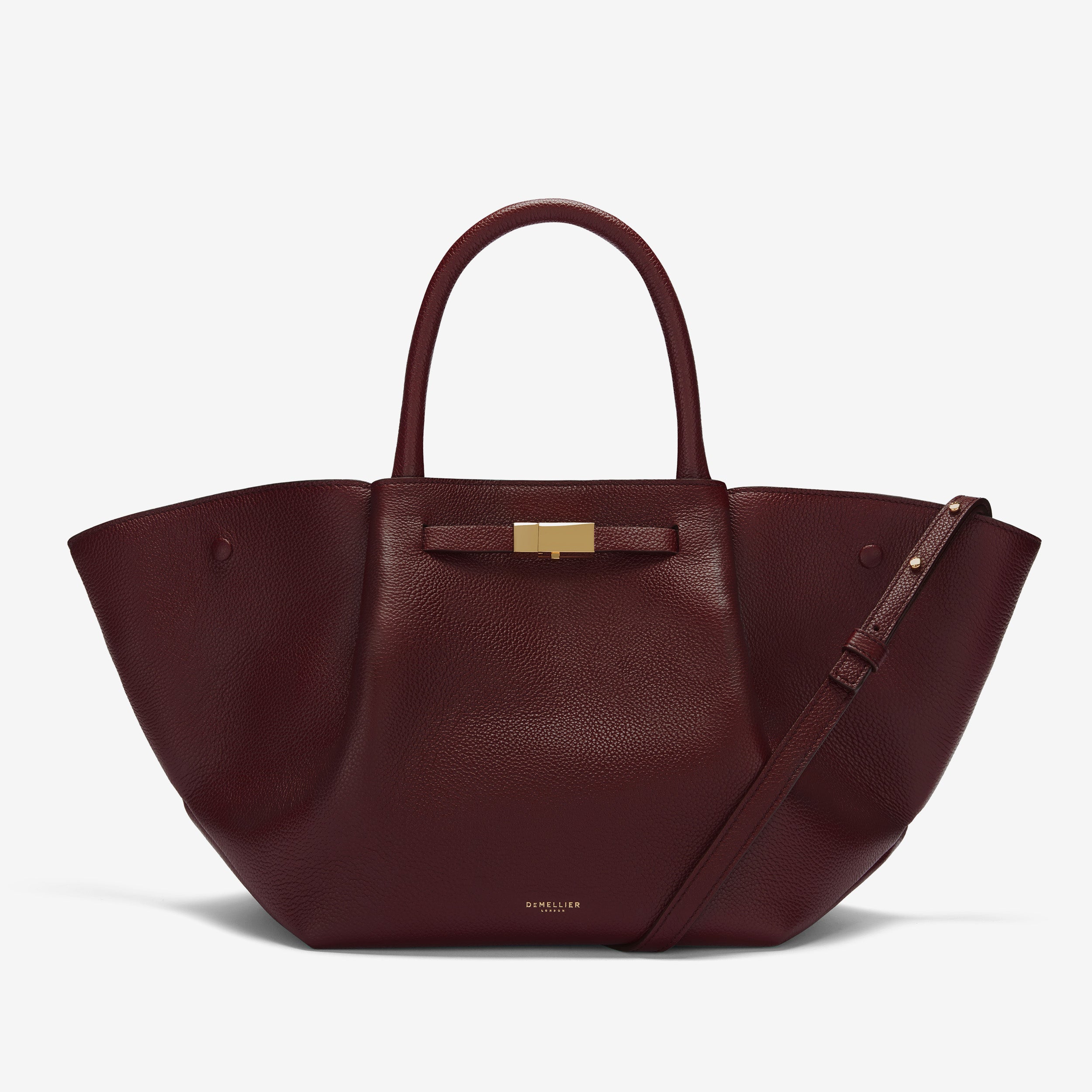 The Midi New York | Burgundy Small Grain | DeMellier