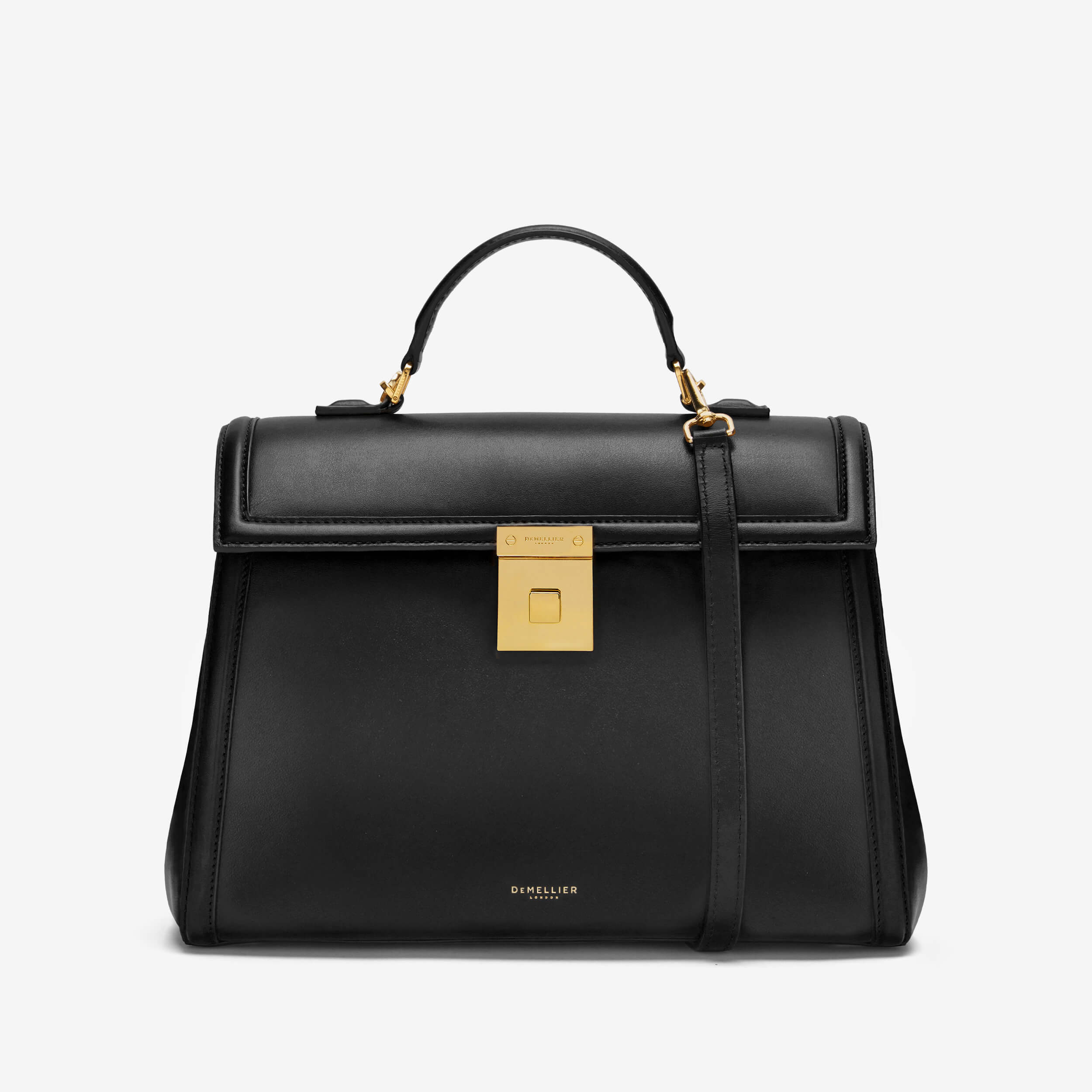 The Midi Paris Black Smooth DeMellier