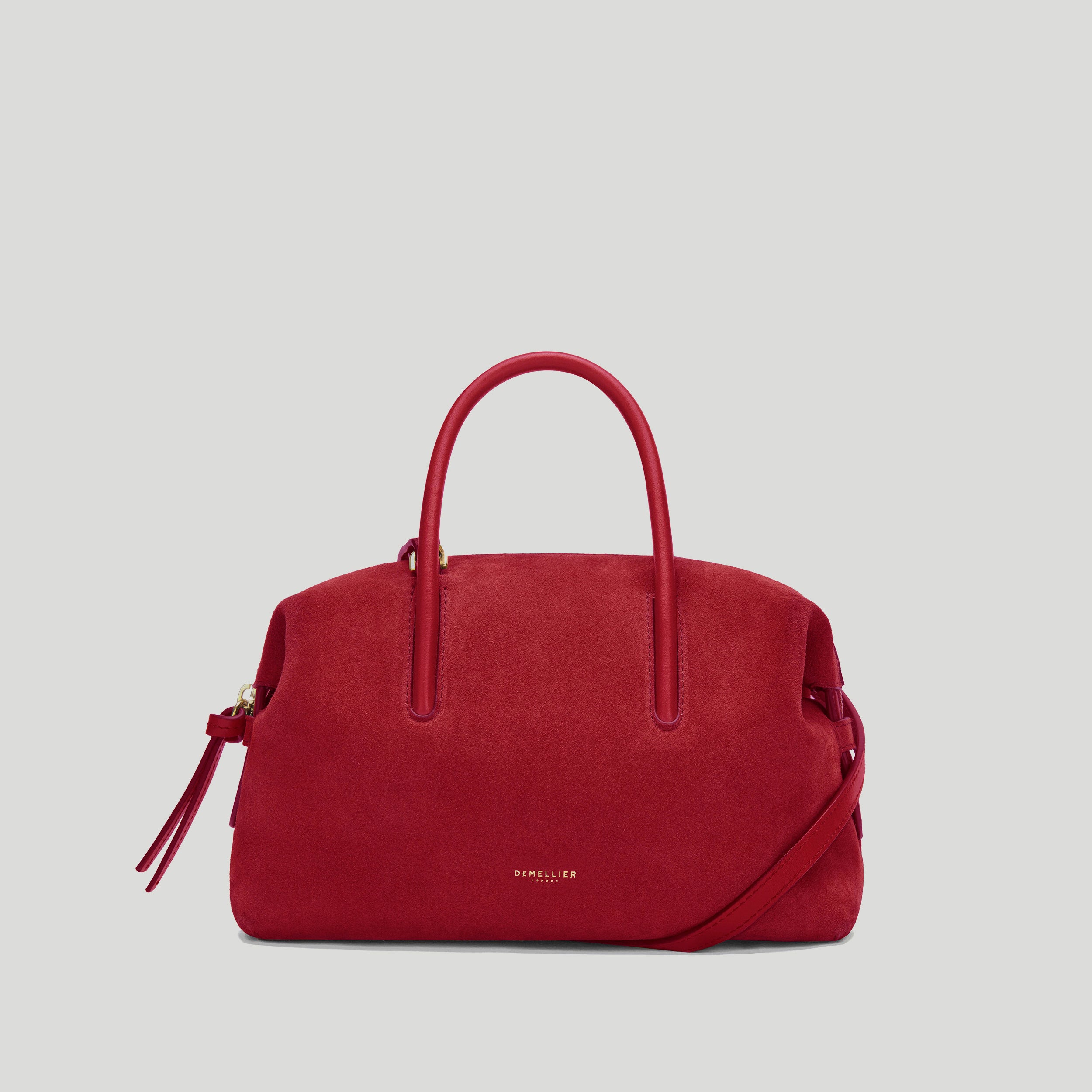 デメリエー DEMELLIER スモール ストックホルム The Small Stockholm | Berry Red Suede | DeMellier