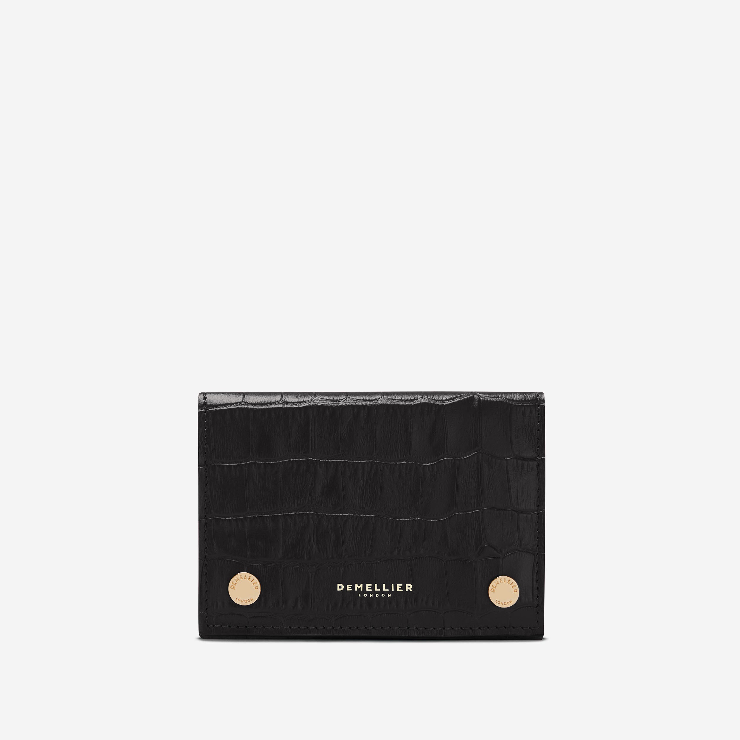 Black crocodile card holder - Luxury leathergoods