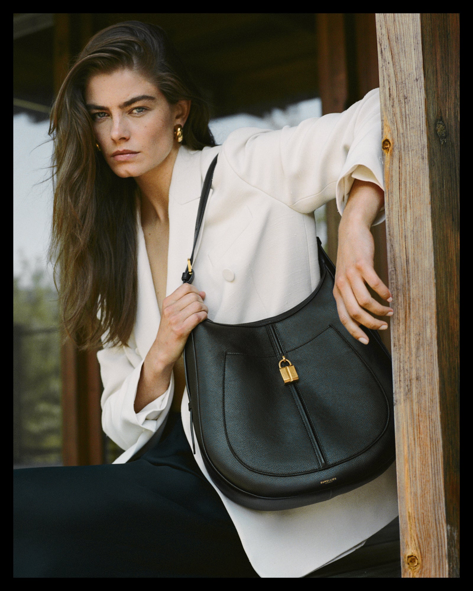 英国王室御用達【DEMELLIER】 The Siena Hobo シエナ ホーボー The Siena Hobo