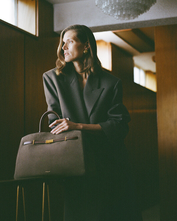 【新品同様】DEMELLIER THE MIDI PARIS ミディパリ黒 The Midi Paris | Black Smooth | DeMellier