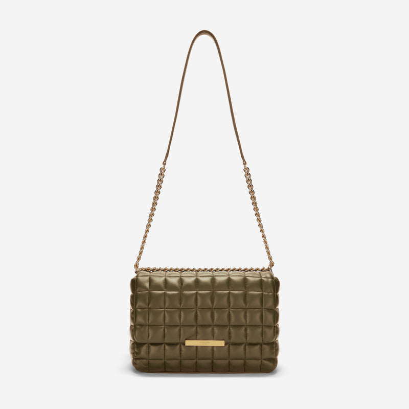DeMellier Phoenix Small Quilted-leather Cross-body Bag in Natural