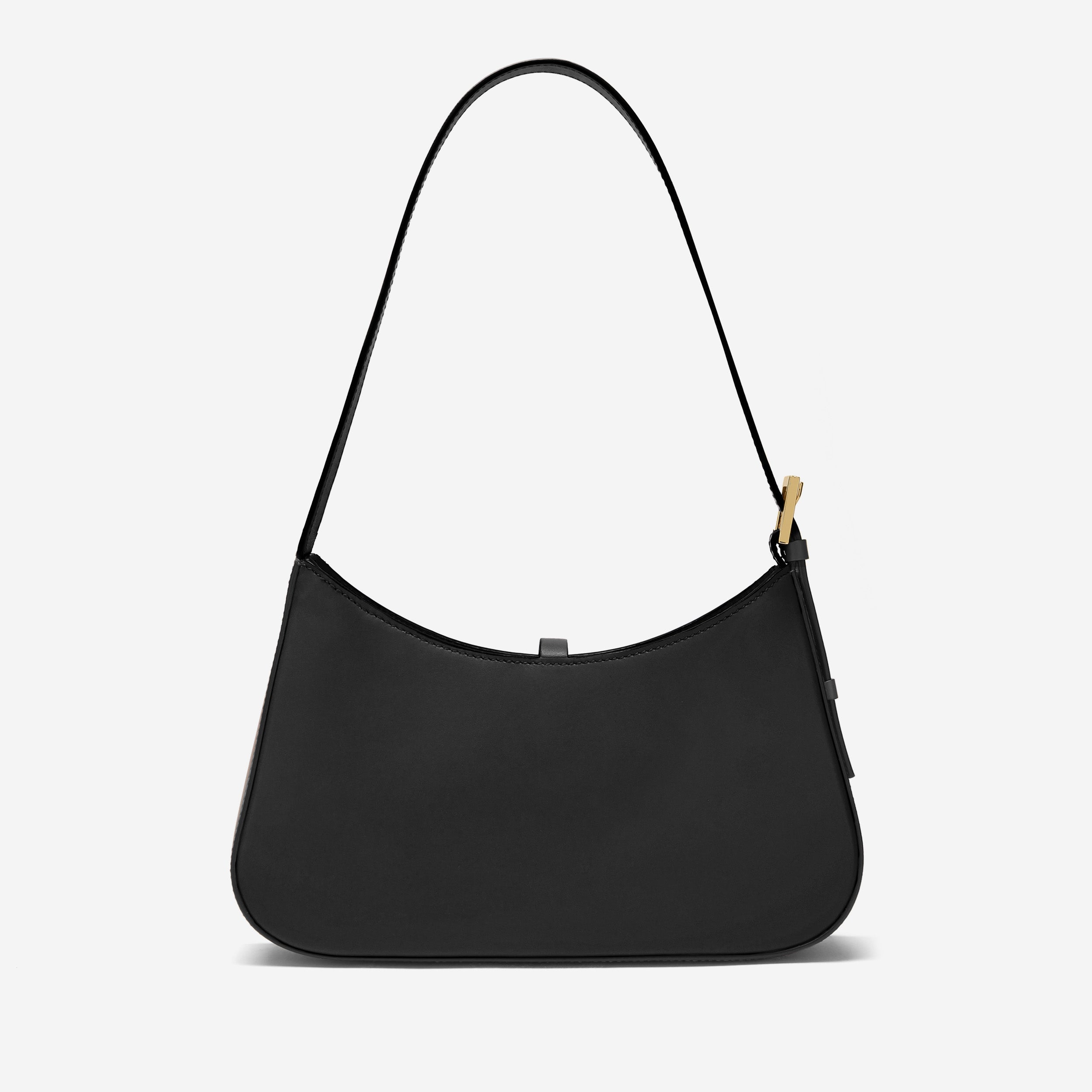 All black shoulder discount bag