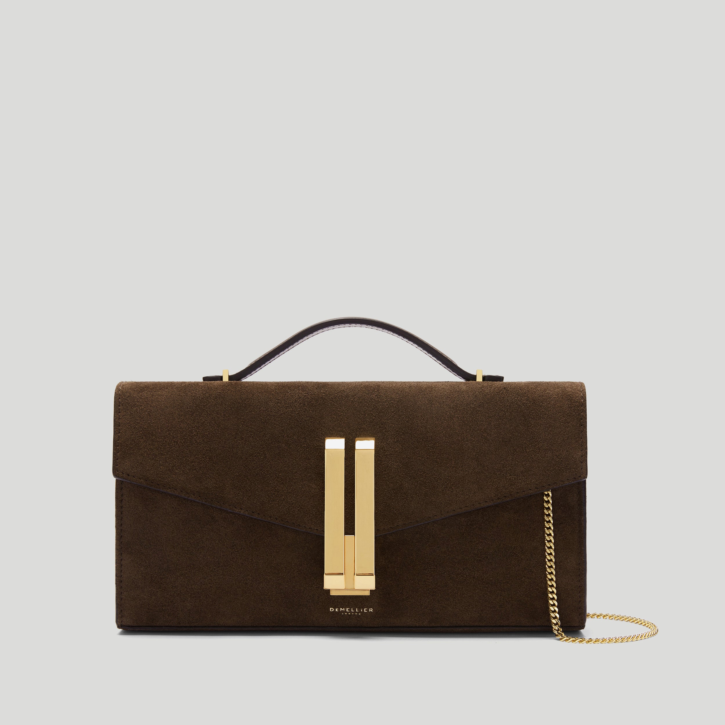 デメリエー VANCOUVER CLUTCH BAG ショルダーバッグ ベージュ DEMELLIER The Vancouver suede clutch | NET-A-PORTER