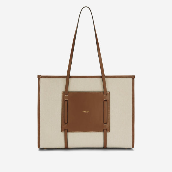 【予約商品】DeMellierデメリエ ハドソン salt & pepper canvas TheCapri_Canvas_TanSmooth_1_gr