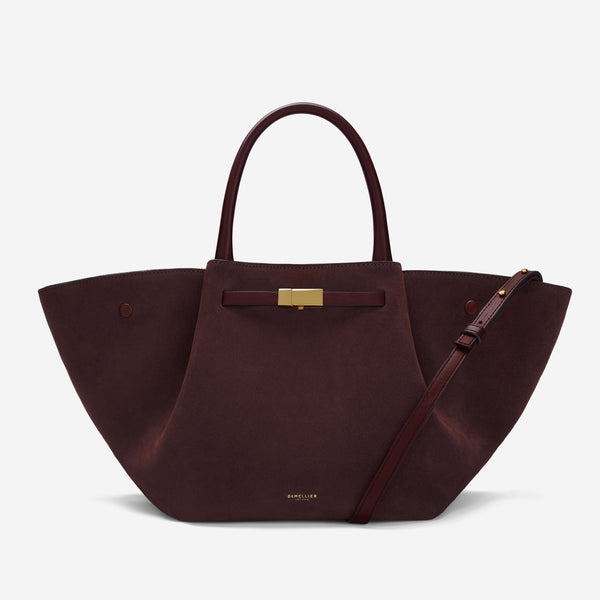The Midi New York | Burgundy Suede & Burgundy Smooth | DeMellier