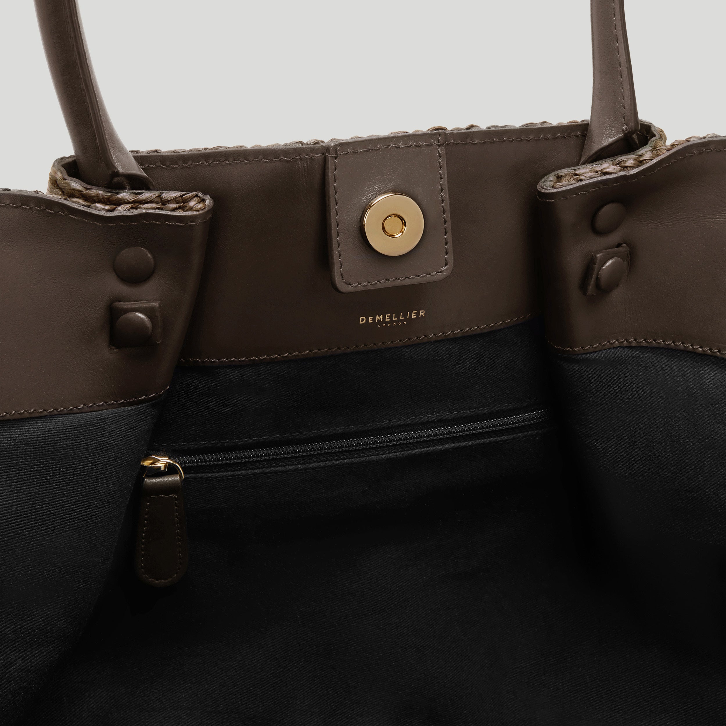 The New York | Espresso Raffia & Espresso Smooth | DeMellier