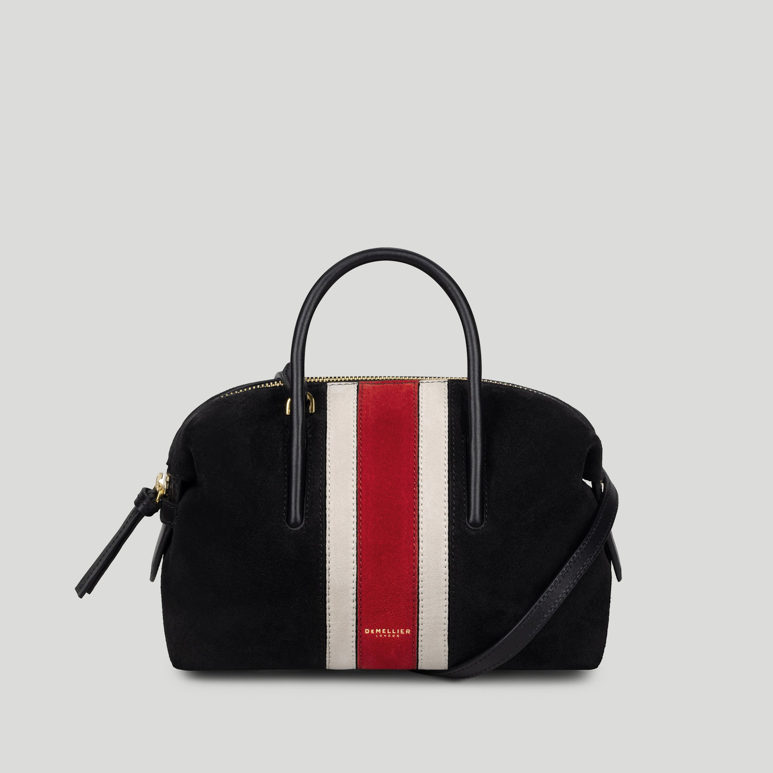 The Small Stockholm | Black Suede & Berry Suede | DeMellier