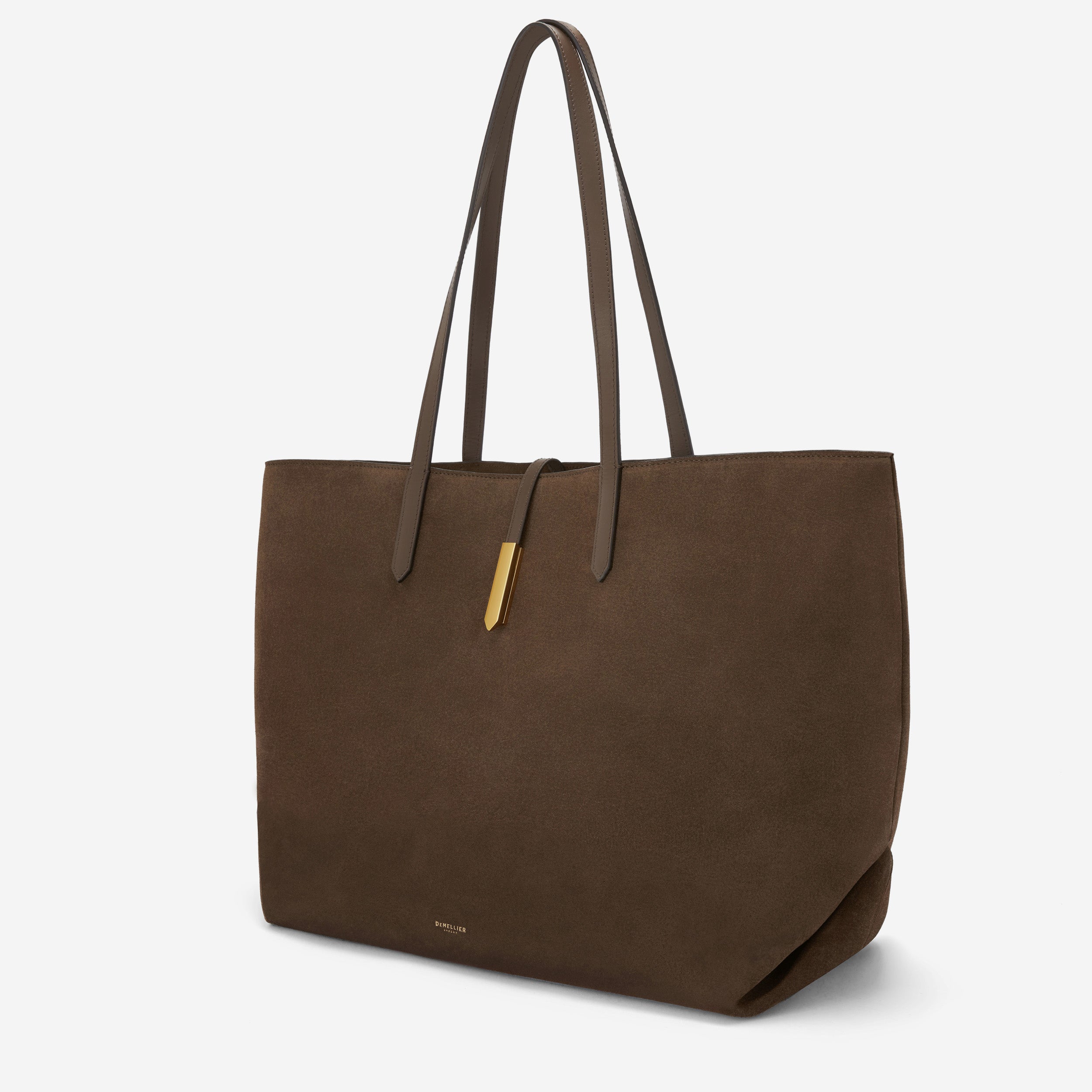 The Large Tokyo Tote | Mocha Suede & Mocha Smooth | DeMellier