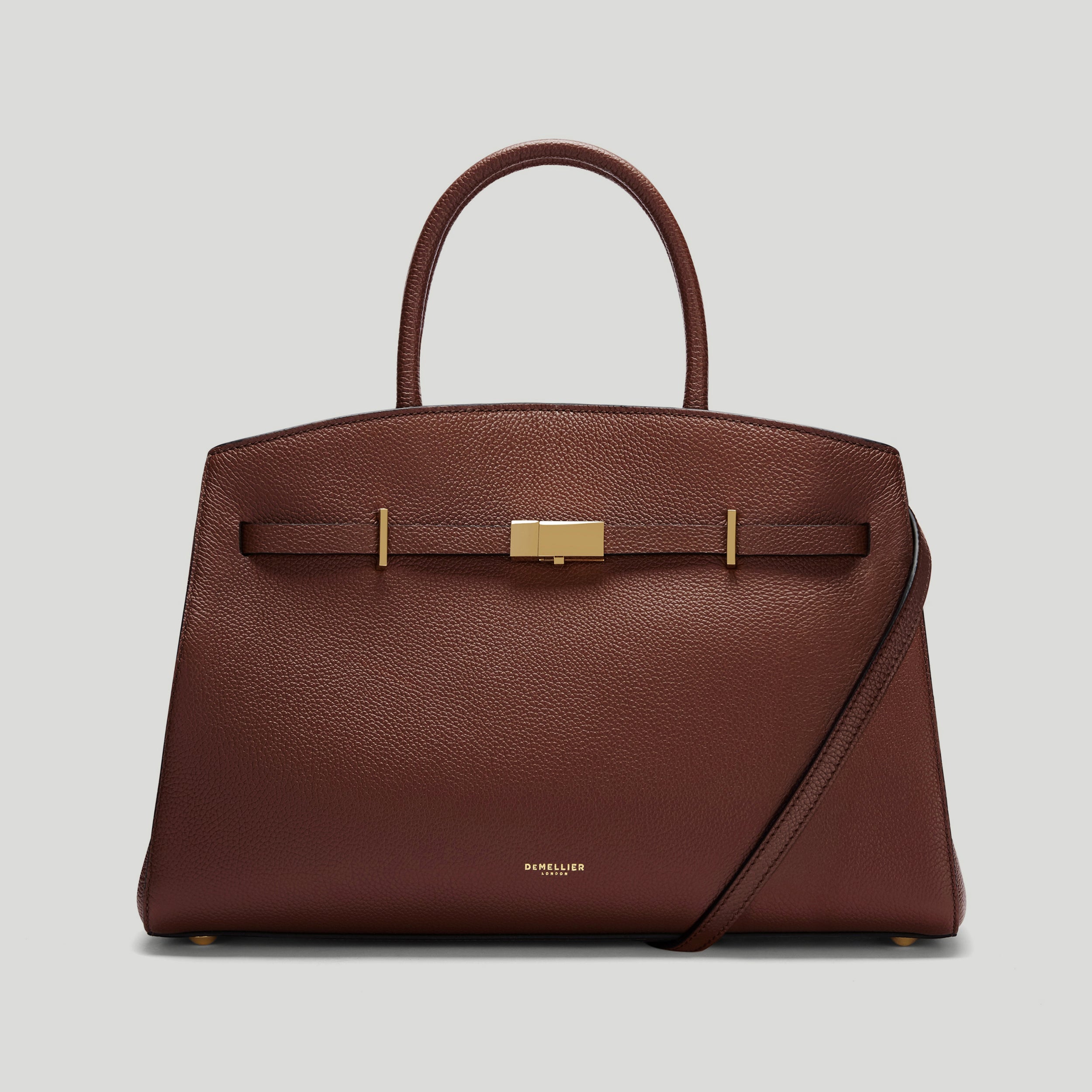 The Midi Hudson - Warm brown small grain
