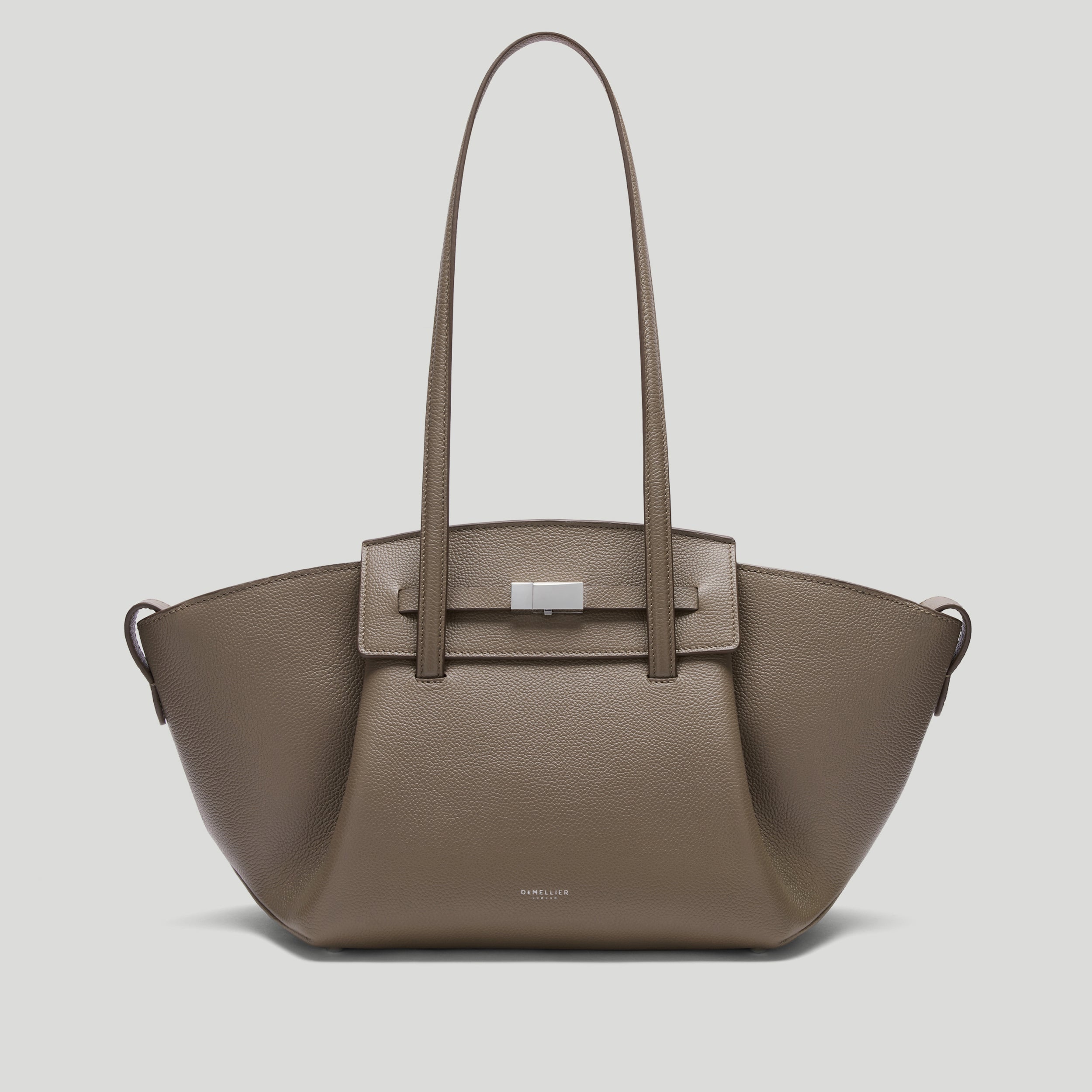 The Midi Brooklyn - Dark taupe small grain
