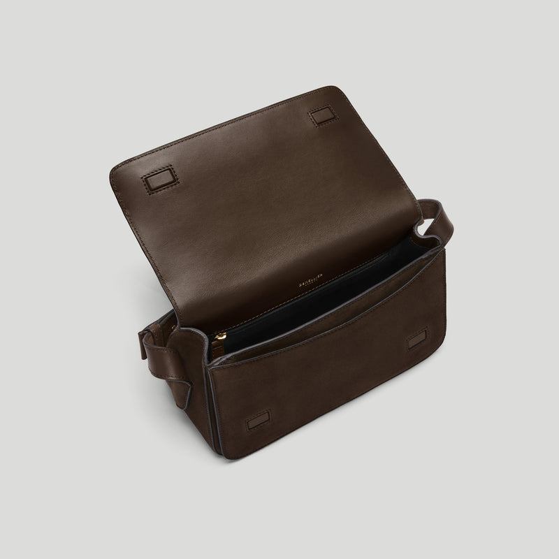 The New York Crossbody | モカ スエード | DeMellier