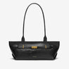 new york shoulder bag black lizard effect 1