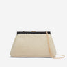 the cannes clutch bag offwhite shearling black smooth 1