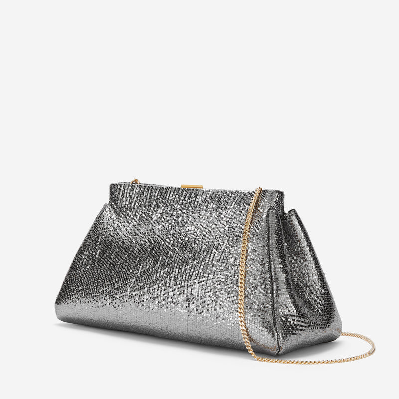 silver metallic bag