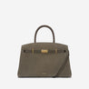 the midi hudson crossbody bag deep olive suede deep olive smooth 1