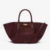 the midi new york crossbody bag burgundy small grain 1