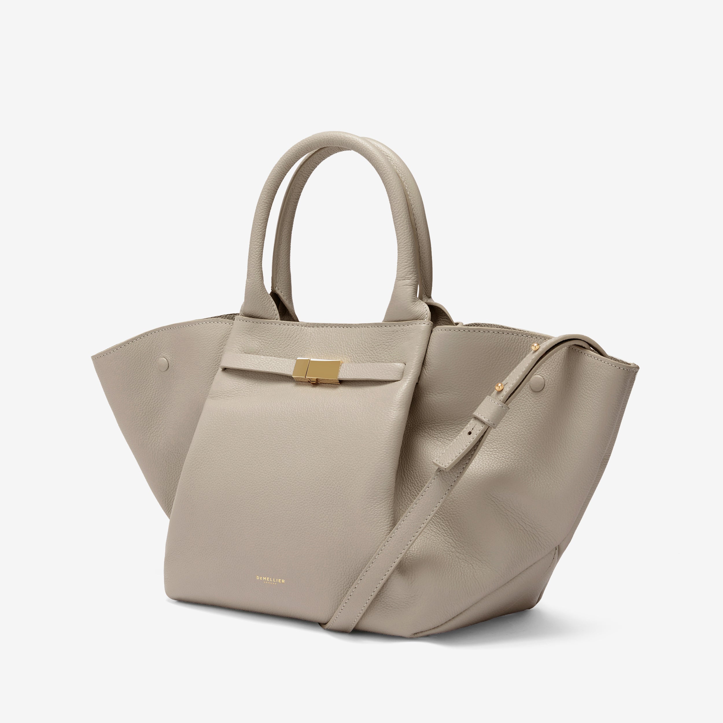 The Midi New York | Taupe Small Grain | DeMellier