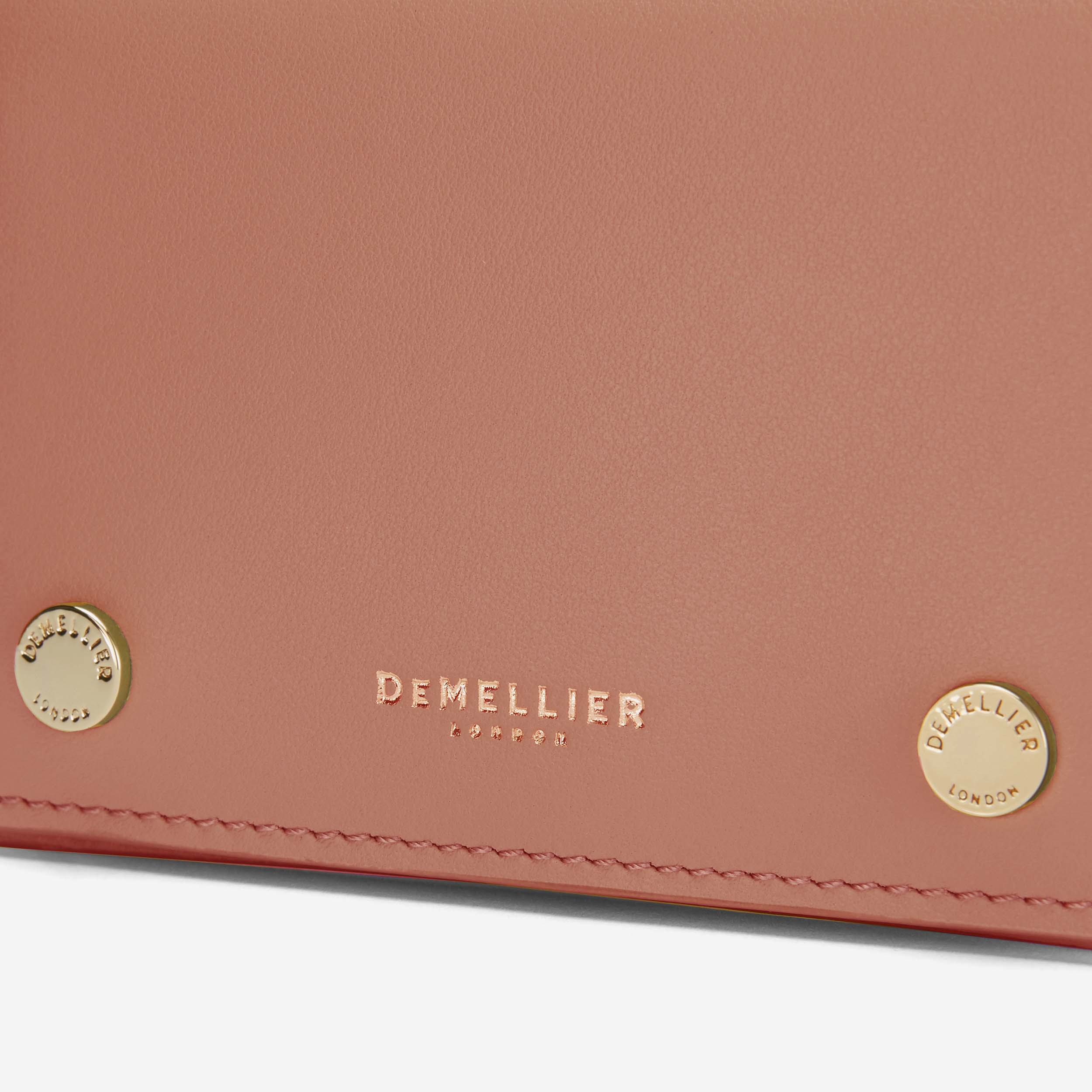 The Milos Card Holder | Coral Smooth | DeMellier