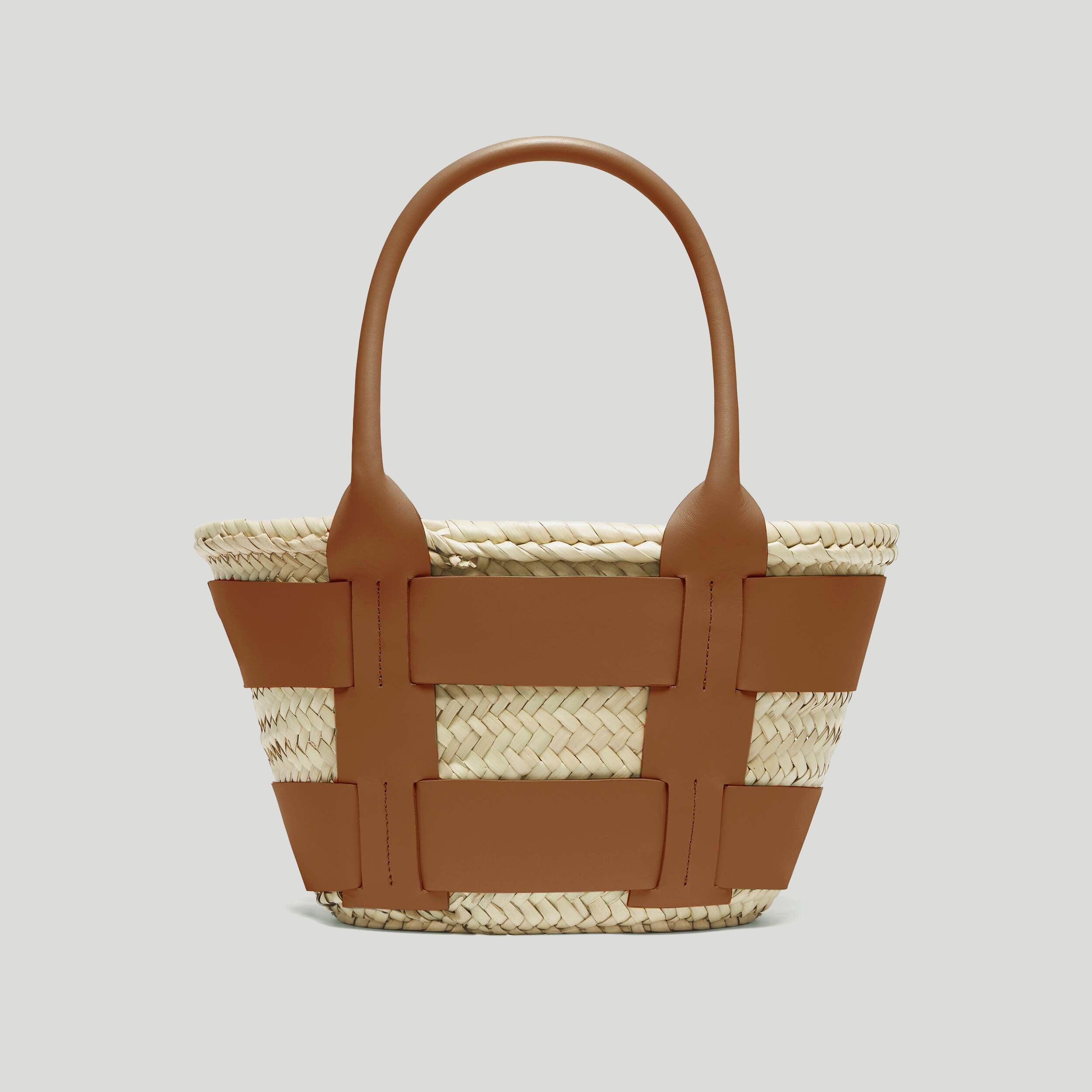 The Mini Santorini | Natural Basket Tan Smooth | DeMellier