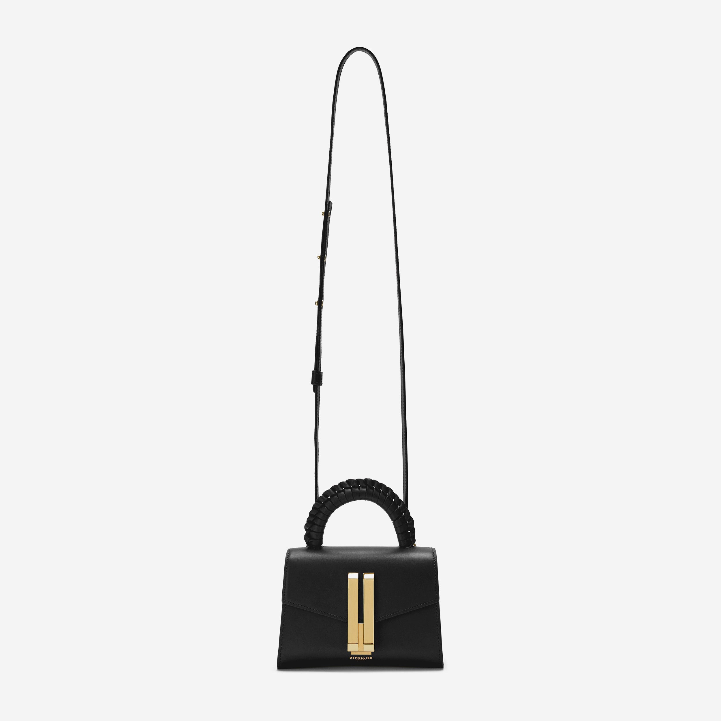 The Nano Montreal | Black Smooth With Braided Handle | DeMellier