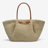 the new york shoulder bag beige shearling tan smooth 1