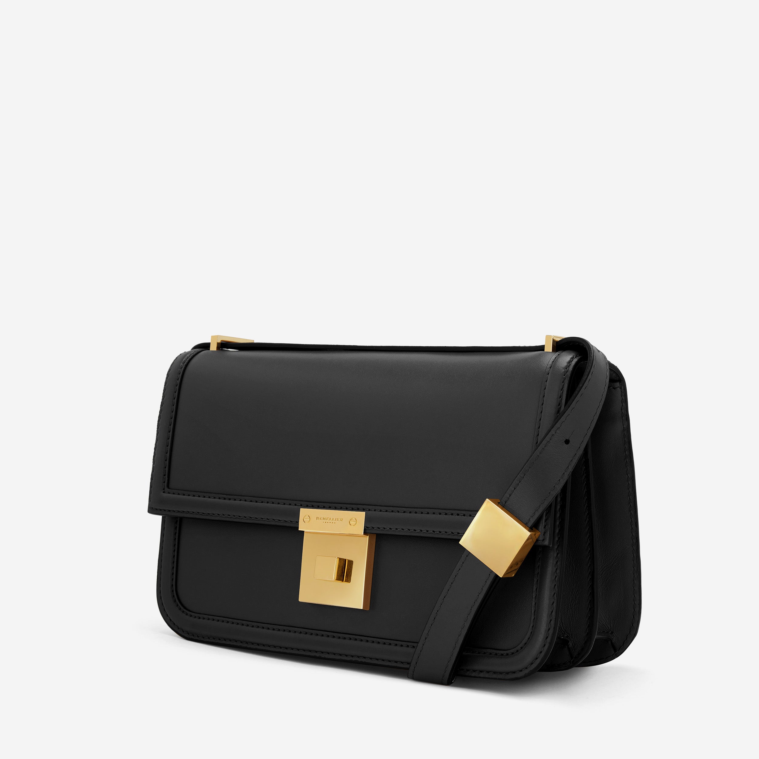 Black fashion leather bag cross body