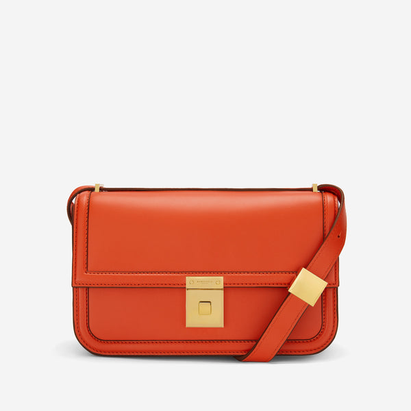 Orange leather bags best sale