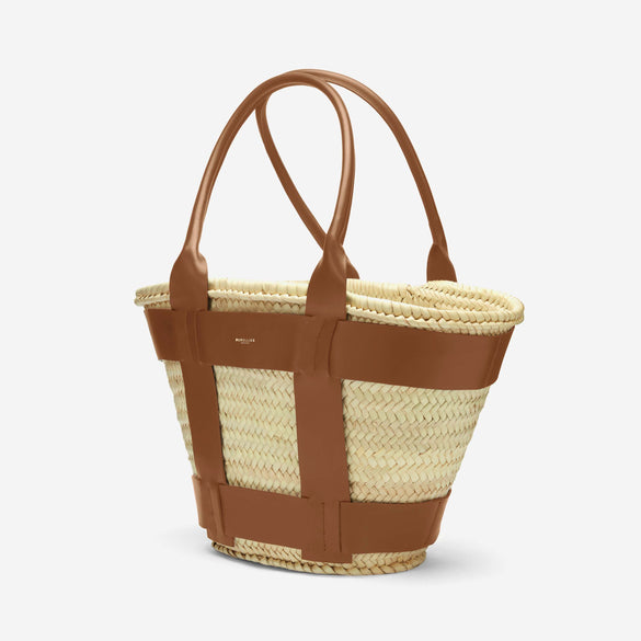 The Santorini | Natural Basket Tan Smooth | DeMellier