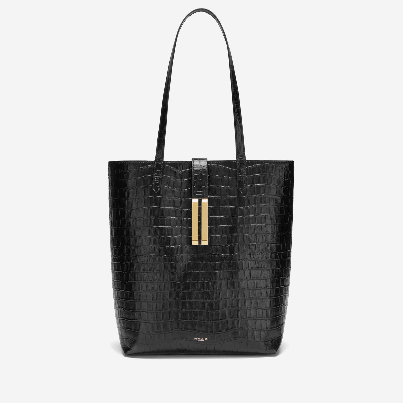 The Vancouver Tote Black CrocEffect DeMellier