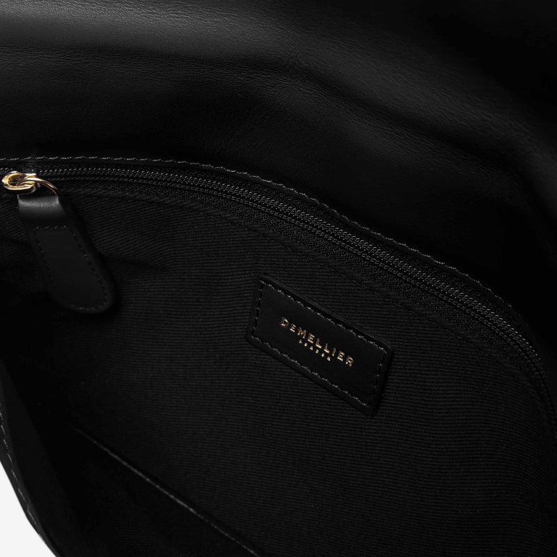 Demellier Women's London Leather Clutch-On-Chain - Black One-Size