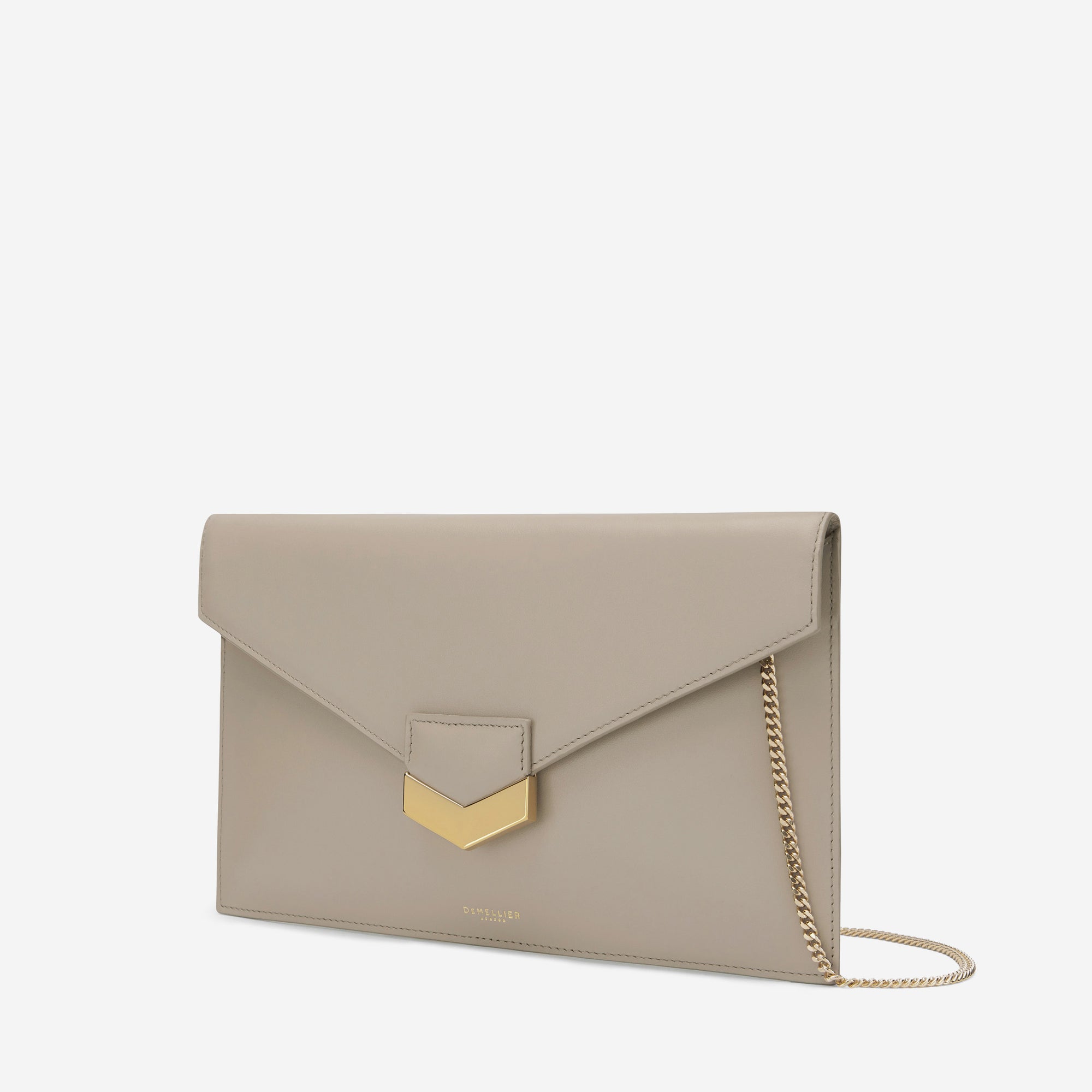 DEMELLIER LONDON】ShearlingSmooth Clutch | willdeliver.com