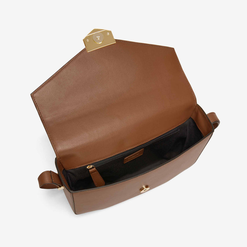 Demellier London Midi Leather Shoulder Bag