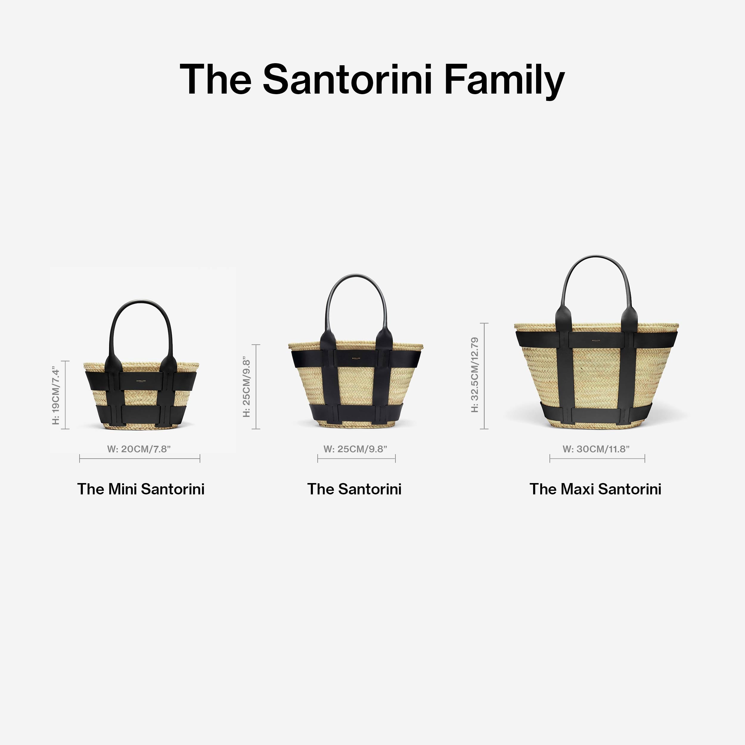 The Maxi Santorini | Natural Basket Off-White Smooth | DeMellier