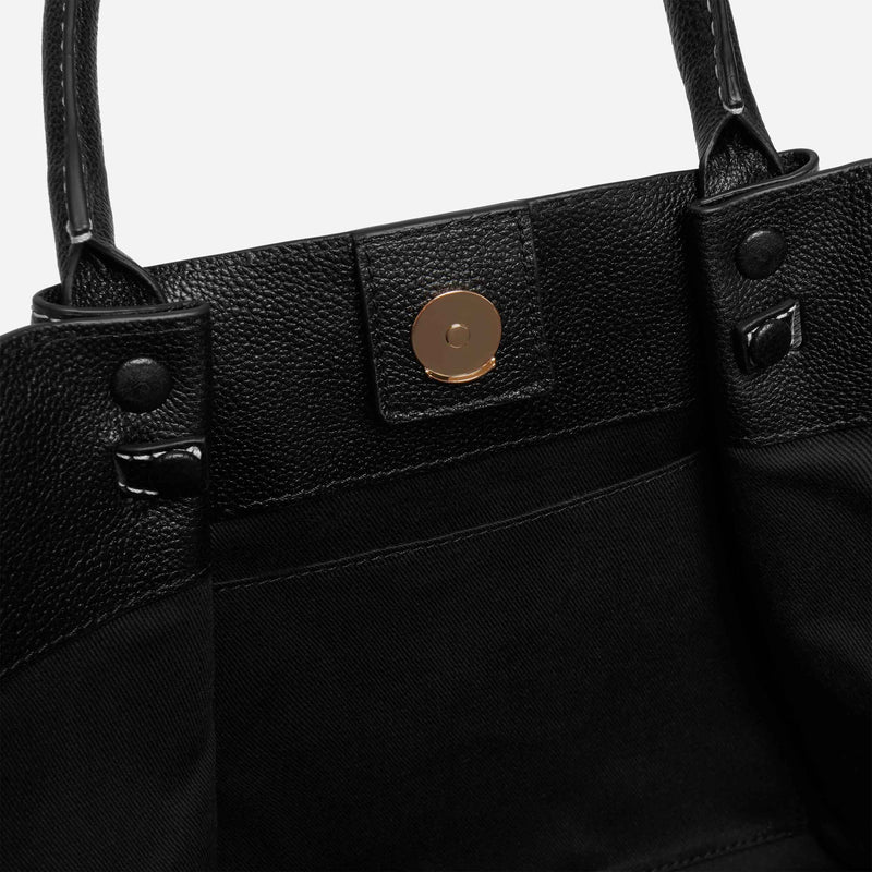 Calvin Klein Beige Leather Very Large Tote Handbag Purse Excellent Condition
