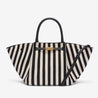 the midi new york crossbody bag black canvas ecru 1