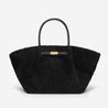 the midi new york crossbody bag black shearling 1