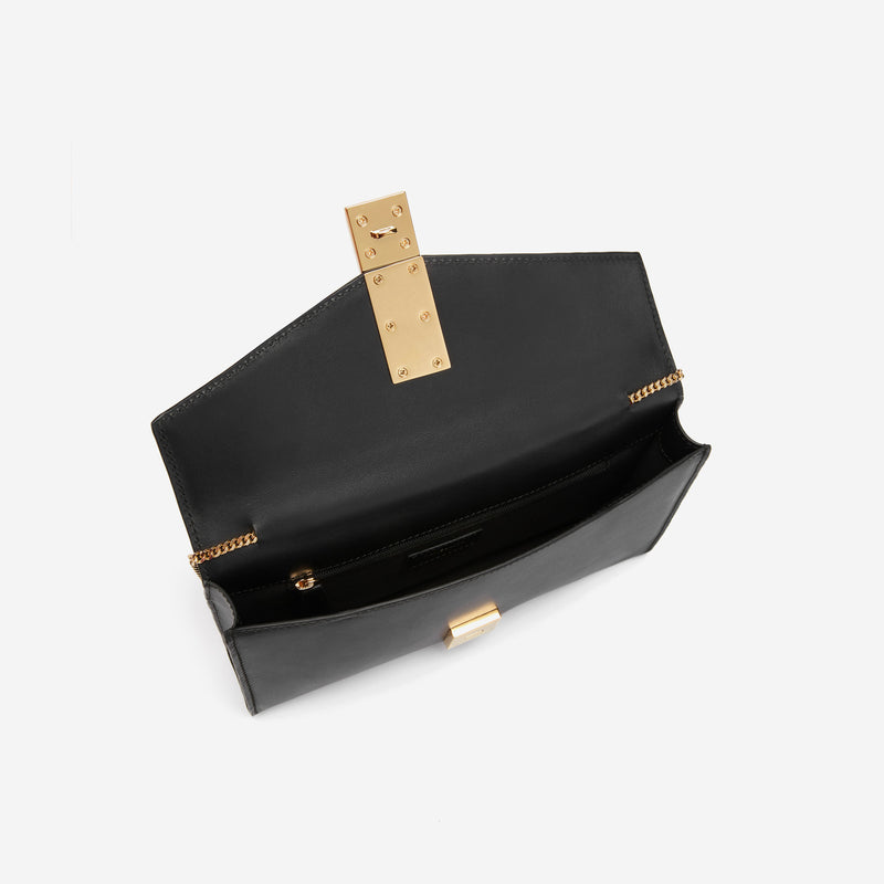 The Vancouver Clutch | Black Smooth | DeMellier