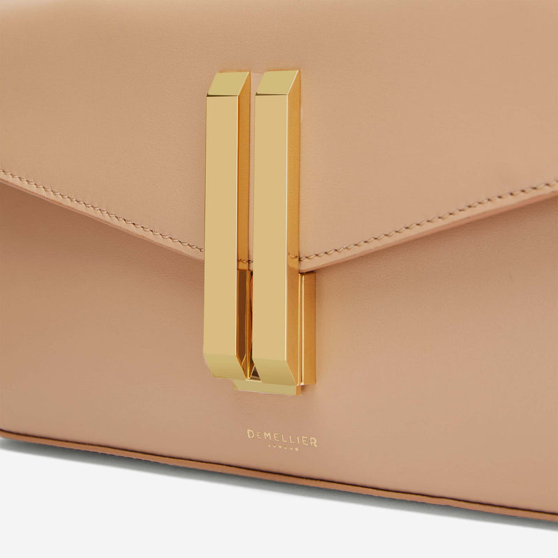 The Vancouver Clutch Light Tan Smooth DeMellier