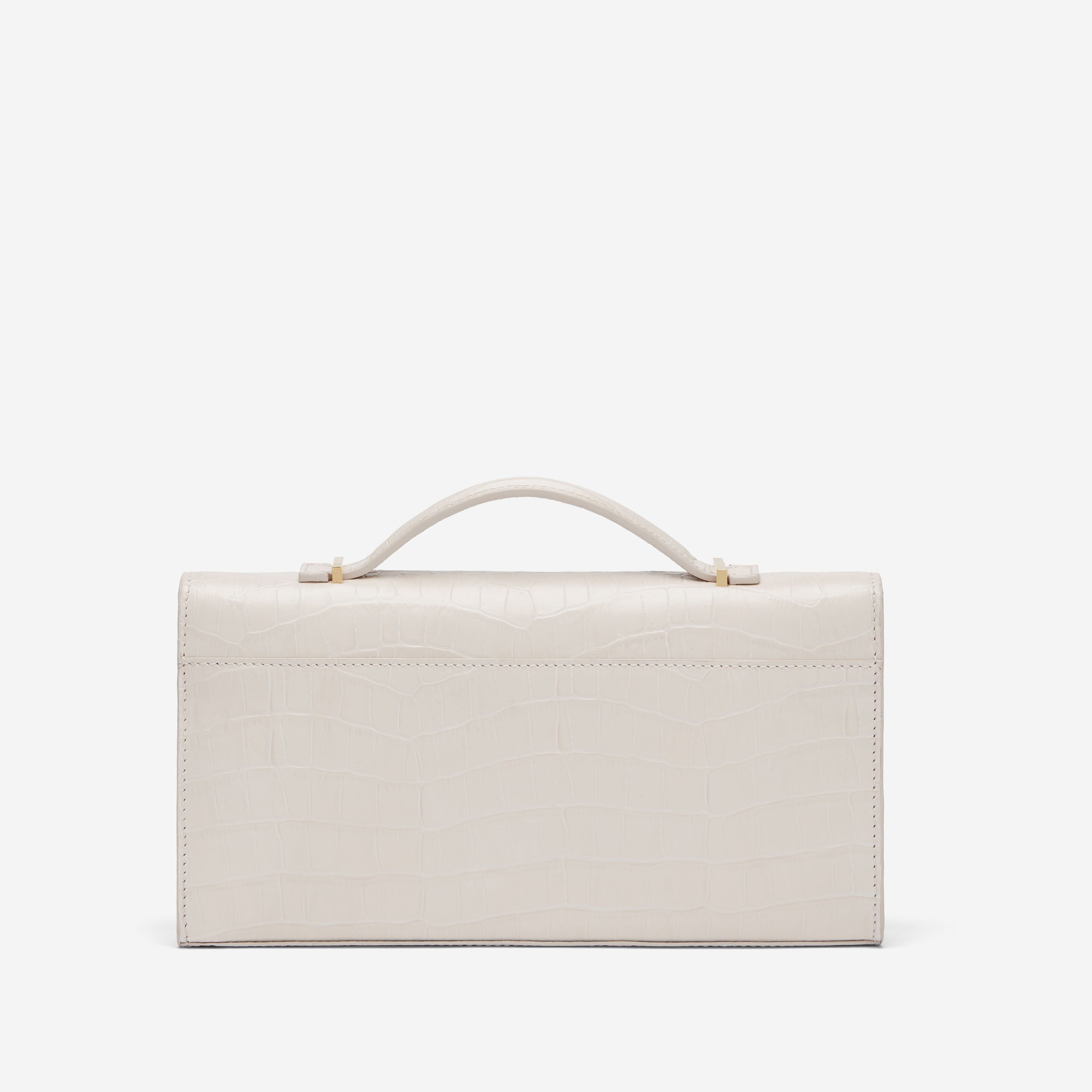 The Vancouver Clutch | Off-White Croc-Effect | DeMellier